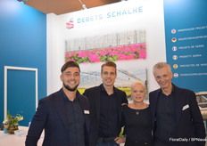 Tim van Kester, Dave Debets, Klara Szep and Willem van der Harg of Debets Schalke